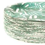 HM20926 SGS Greenery Theme Disposable Dinner Plates