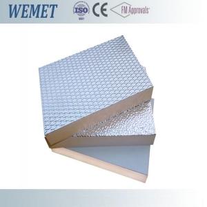 China 20MM HVAC air duct fire retardant phenolic foam insulation board with aluminum foil factory