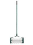 Professional Manual Rolling Spike Lawn Aerator Stable 6" Roller Diameter