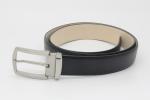 Saffiano Genuine Mens Leather Dress Belt 3.5cm Width 0.18kg Black Color