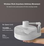 Rechargeable Portable Foldable Fan Remote Control 10000mAh Battery With Timer