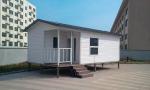 White Eco Friendly Prefabricated Mobile Homes / Light Steel Log Mobile Homes