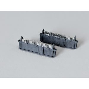 SAS 68Pin Female 180° Wire to Board Connector 30u'' Gold Plated High-Speed