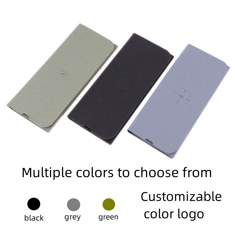 Multifunction Eco-Friendly Folding Phone Holder Mouse Mat RPET Wireless Charging Mouse Pad