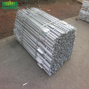 China 50*50*5mm Steel Studded T Post Customizable Length Hot Dipped Galvanized factory