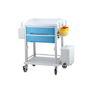 China ABS Medical Trolley On Wheels Medicine Dispensing Crash Cart Hospital factory