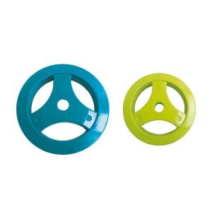 China Color Rubber Weight Lifting Plate With Holes 1.25 - 25kg factory