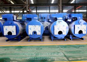 China 1000Kg / H Three Pass Fire Tube Boiler , Automatic Running Horizontal Steam Boiler factory