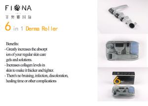 China 2018 New 6 in 1 Derma Roller 12/300/720/1200 Needles Microneedle Therapy Dermaroller manufacturer factory