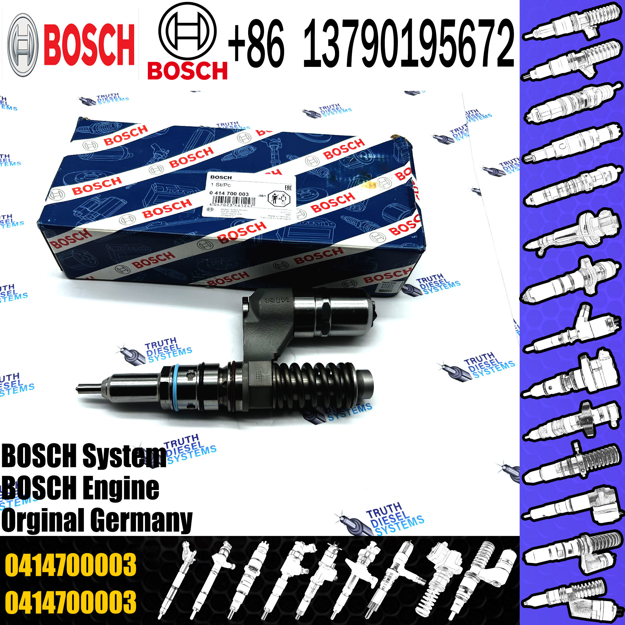 Diesel Fuel Injection Pump/unit injector system Nozzle 0414700003