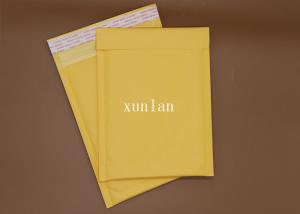 China Yellow Kraft Shipping Bubble Mailers , Matt Bubble Wrap Packaging Envelopes factory