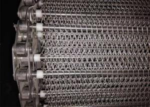 China Steam Bread baking Oven 304 Stainless Steel Spiral Mesh Belt factory