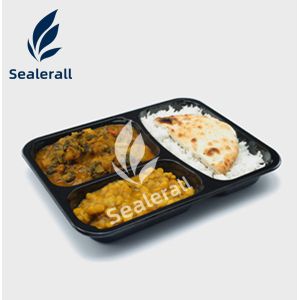 Customizable Ready Meal Sealing Machine Disc Rotary MAP Vacuum Sealer