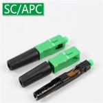 Free sample green color FTTH fiber optic SC APC UPC fast connector
