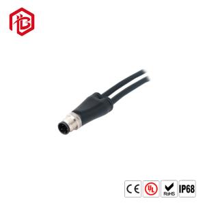 China M12 Sensor Aviation Plug Metal Shielded Elbow A Type Male And Female Assembly Connector factory
