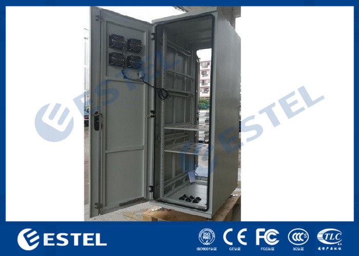 China Four Cooling Fans Double Wall IP55 Outdoor Telecom Cabinet factory