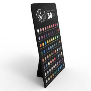 China PVC Nail Polish Display Stand Foam Board Cosmetic Nail Polish Display Rack Countertop factory