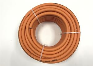 China Orange LPG Rubber Hose , Flexible Natural Gas Hose Lightweight Easy Handle factory
