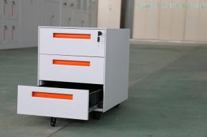 China Modern office red movable metal file cabinet steel mobile pedestal FYD-H001,KD structure factory