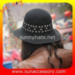 6090433 Sun Accessory customized winner fashion wool felt clothe hats, women