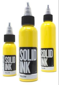 China 120ML 260ML Bright Yellow Tattoo Ink Non Toxic Organic Tattoo Pigment factory
