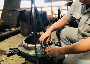China Customized Clamshell Pipe Cutting And Beveling Machine Bevel Accuracy factory