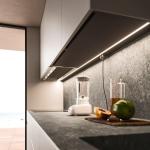 Contemporary Automatic Folding Particle Board Wood Storage Kitchen Cabinet With