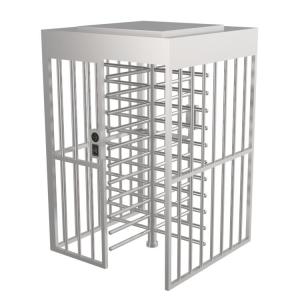 China Newly Design Stainless Steel 24V Dual Lanes Full Height Turnstile factory