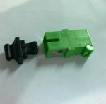 Green SC / APC Fiber Optic Adapter With Metal Shutter Low Insertion Loss