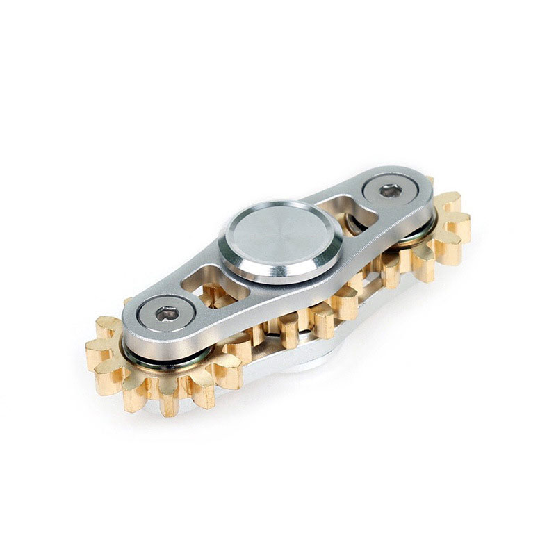 Metal Fingertip Gyroscope Gear Linkage Pure Copper Gyroscope for Adult Decompression