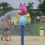 Rabbit Cartoon Aqua Play Structures, Spray Park Equipments, Water Playground