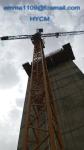 QTZ100 8tons Tower Crane Faucet Free Stand 50m L46A Split Mast Section in Russia