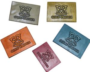 China Jeans Washable Embossed Leather Patches With Personalized Logo factory