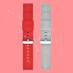 Multiple Colour 22mm Silicone Watch Strap With SS304 Buckle