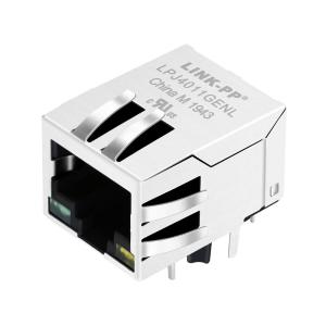China HFJ11-E2450E-L12RL , LPJ4011GENL Lan Magnetics Rj45 Jack IEEE802.3 factory
