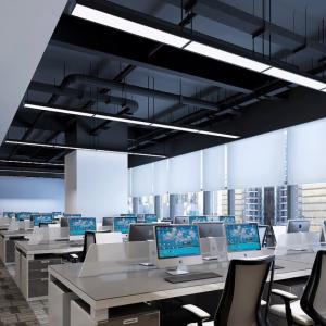 China Recessed LED Linear Pendant Light Fixtures High Power For Office factory