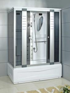 China Bathroom showers water repellent shower enclosures with frame shower cubicle factory