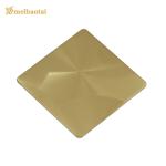Brushed Hairline Stainless Steel Sheet Vibration SS plate Pvd Color Coating ASTM