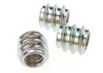Steel Hardware Nuts Bolts Threaded Insert Nut for Wood Zinc Plated Cylinder