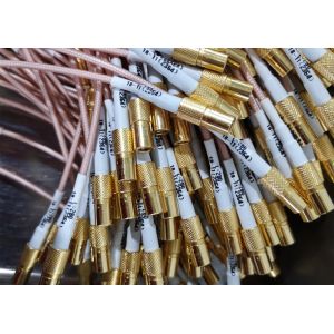 Gold Plated SMB RF Cable Assemblies SMB Female To SMB Female RF Connector（L