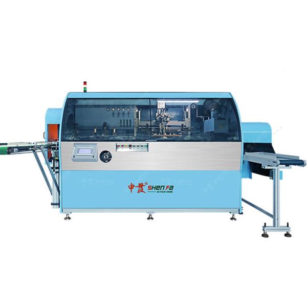 China 80pcs / Min Automatic Screen Printing Machine For Flat Bottle factory