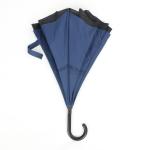 Black Metal Pole Reverse Folding Umbrella , Custom Design Automatic Inverted