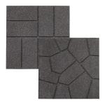 Factory Direct Sidewalk Patio Rubber Anti-Slip Floor Tiles Rubber Floor Tiles