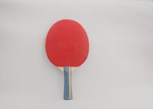 China Red Table Tennis Rackets For Beginners , Easier Control Ping Pong Paddles factory