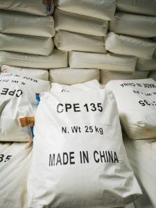 China 95% Pure Cpe 135a PVC Impact Modifier With High Tensile Strength CAS No 63231-66-3 factory