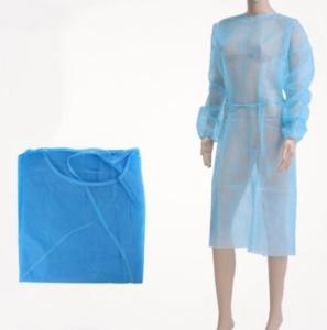 China Antibacterial Disposable Plastic Aprons Water Resistant With Waist Tie Closure factory