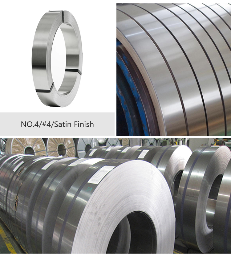 Mirror Polished Stainless Steel Sheet Metal Roll ASTM sS201 Steel Strip Coil 6K 8K