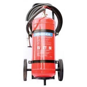 China Safe ABC Powder Fire Extinguisher , Hospital 50Kg Trolley Foam Fire Extinguisher factory