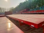 12.5m 3 Axles 40FT Second Hand Semi Trailers Low Flatbed Semi Trailer ISO