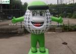 Cute Advertising Inflatables , Inflatable Golf Ball Moving Cartoon